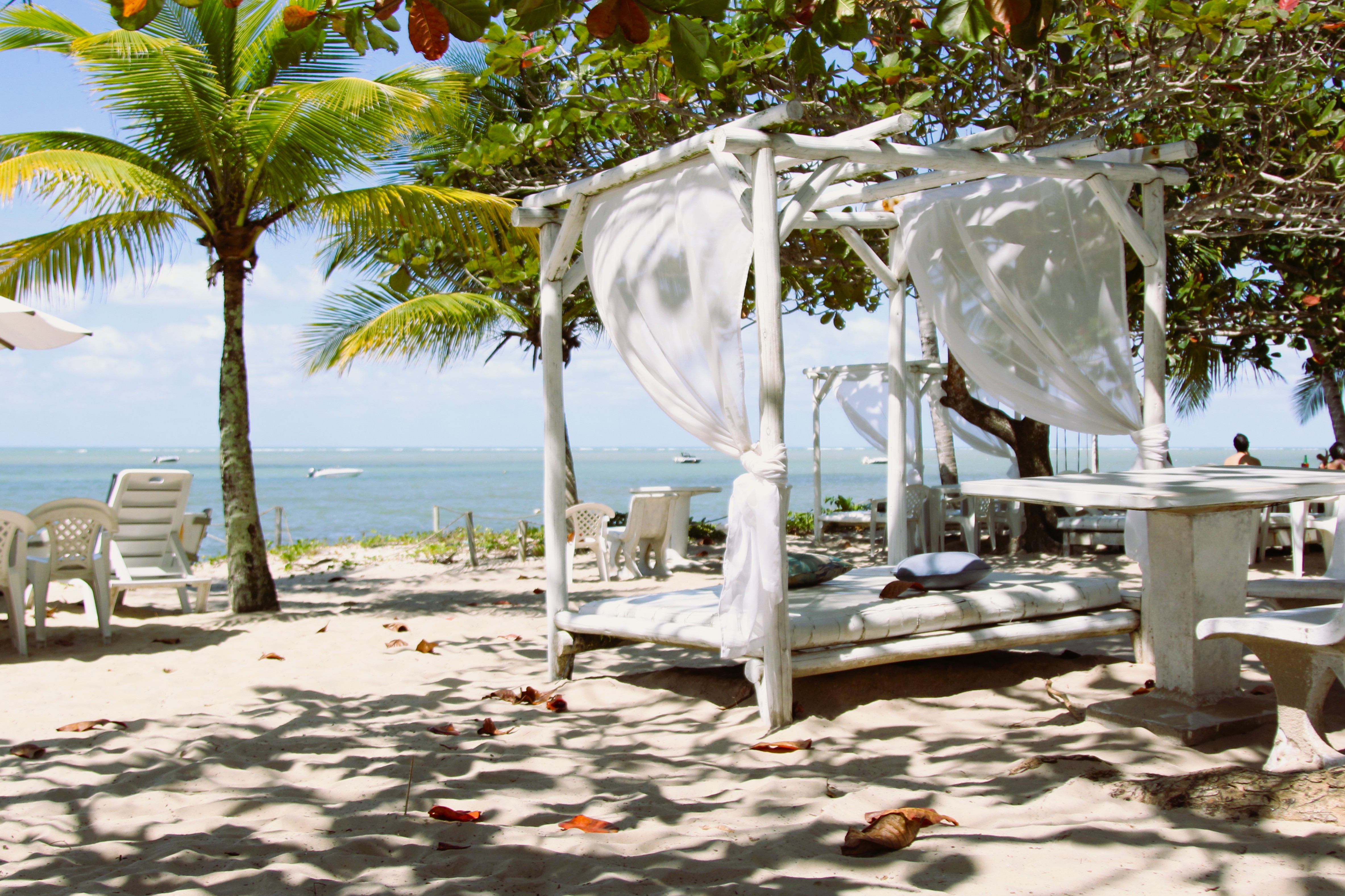 Vista da Praia do Mutá na Cabana A Praia Branca