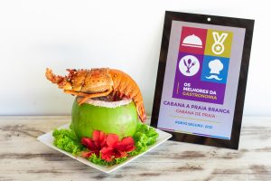 Lagosta no Coco - prato premiado com certificado